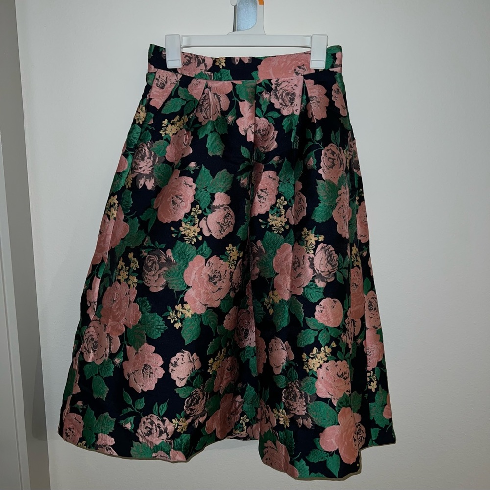 Midi Topshop floral skirt